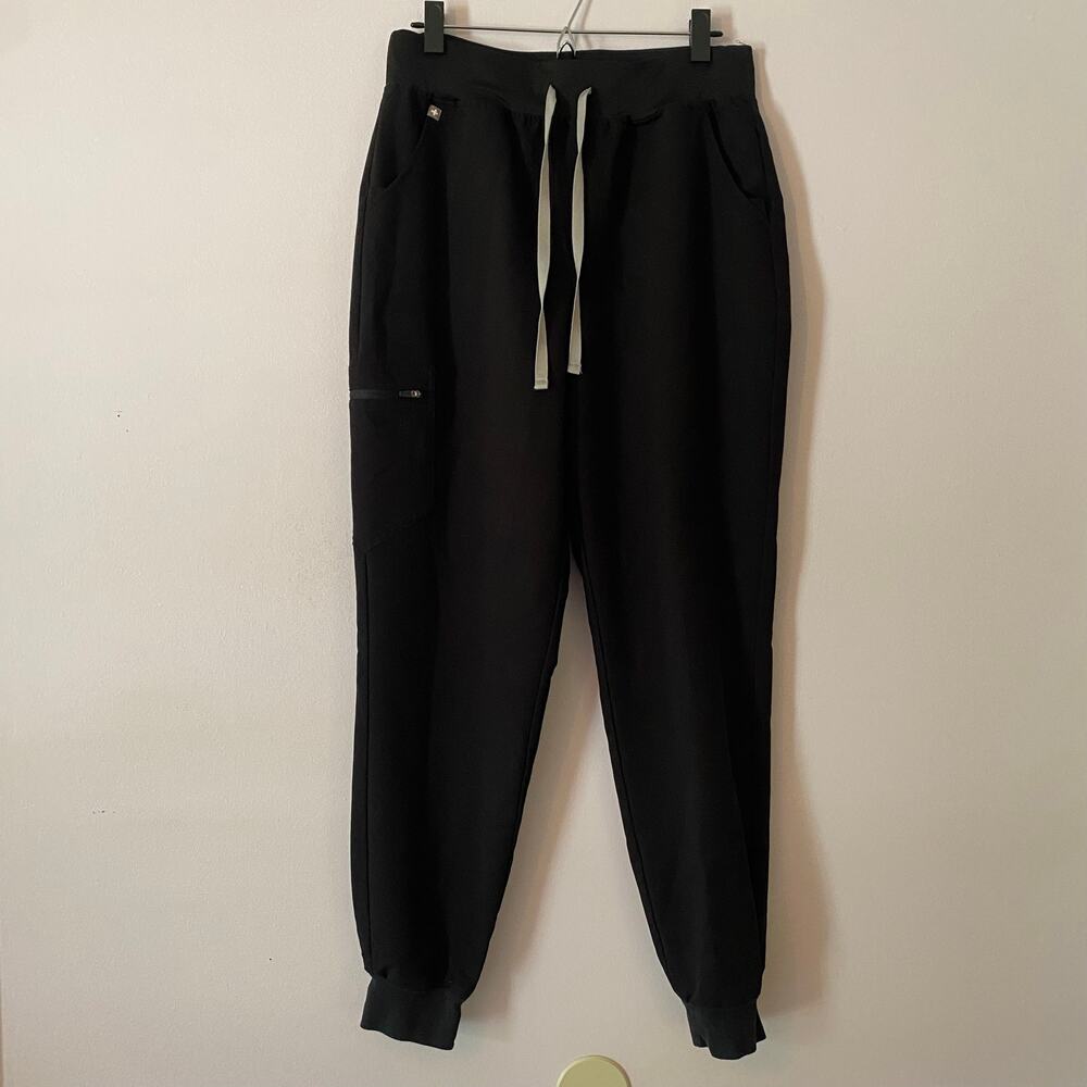 FIGS Black Zamora Jogger Scrub Pants Uniform Nurse Doctor Women size Large Tall
